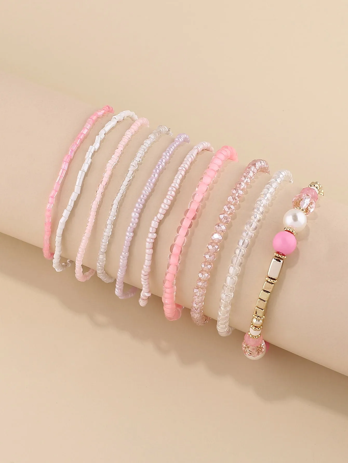 10pcs Beaded Bracelet