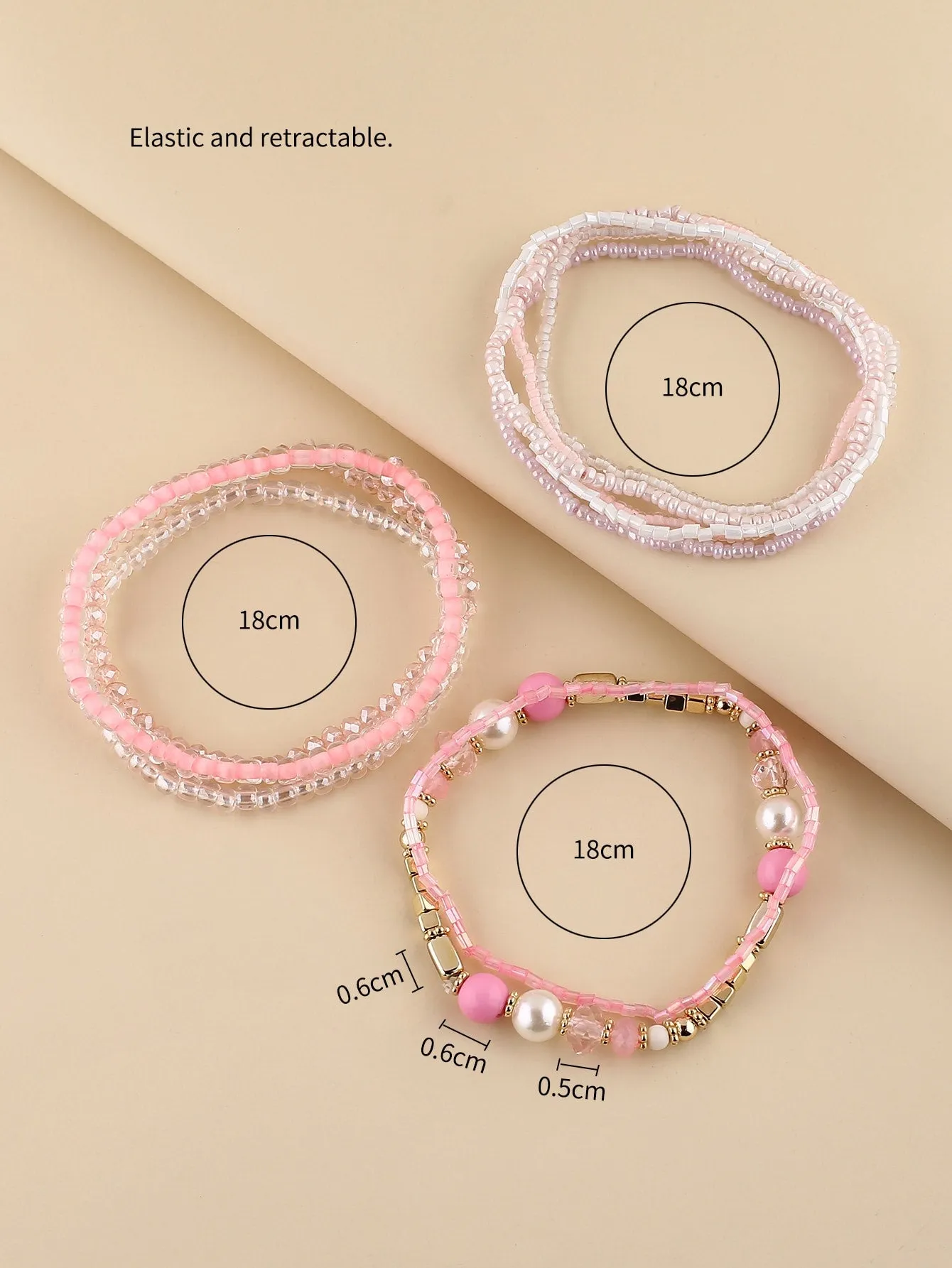 10pcs Beaded Bracelet