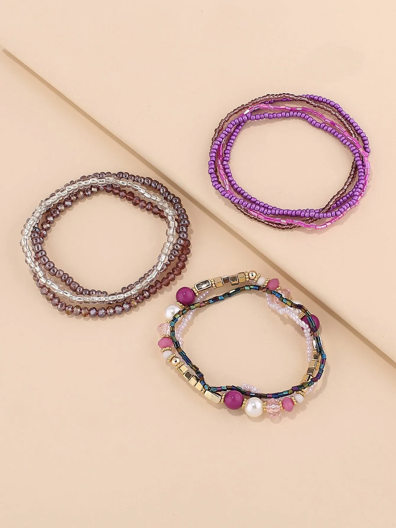 10pcs Beaded Bracelet