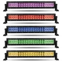 22" Double Row Multicolor LED Spot/Flood Light Bar