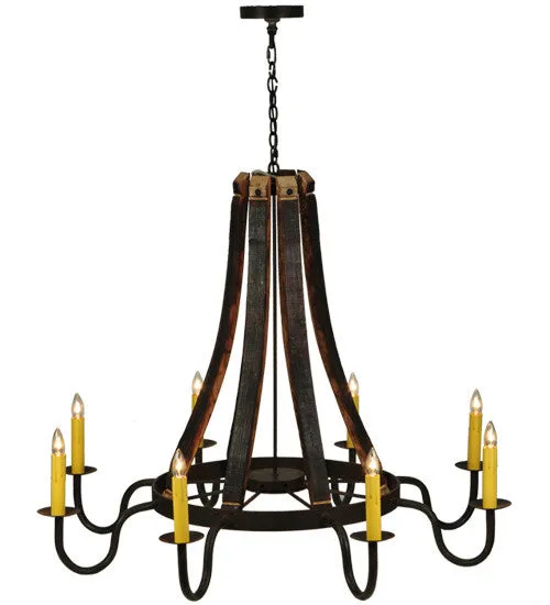 2nd Avenue Barrel Stave 1-0041151255-104 Chandelier Light - Costello Black