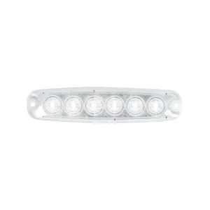 5-1/8" ULTRA THIN WHITE/CLEAR 6 LED STROBE LIGHT