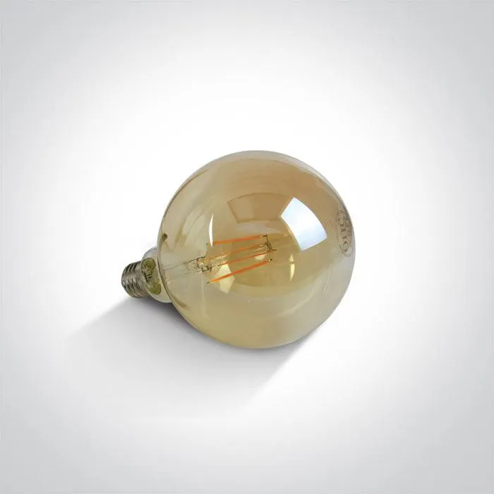 9G06RD/A/E RETRO LED 7W AMBER G125 E27 230V DIMMABLE