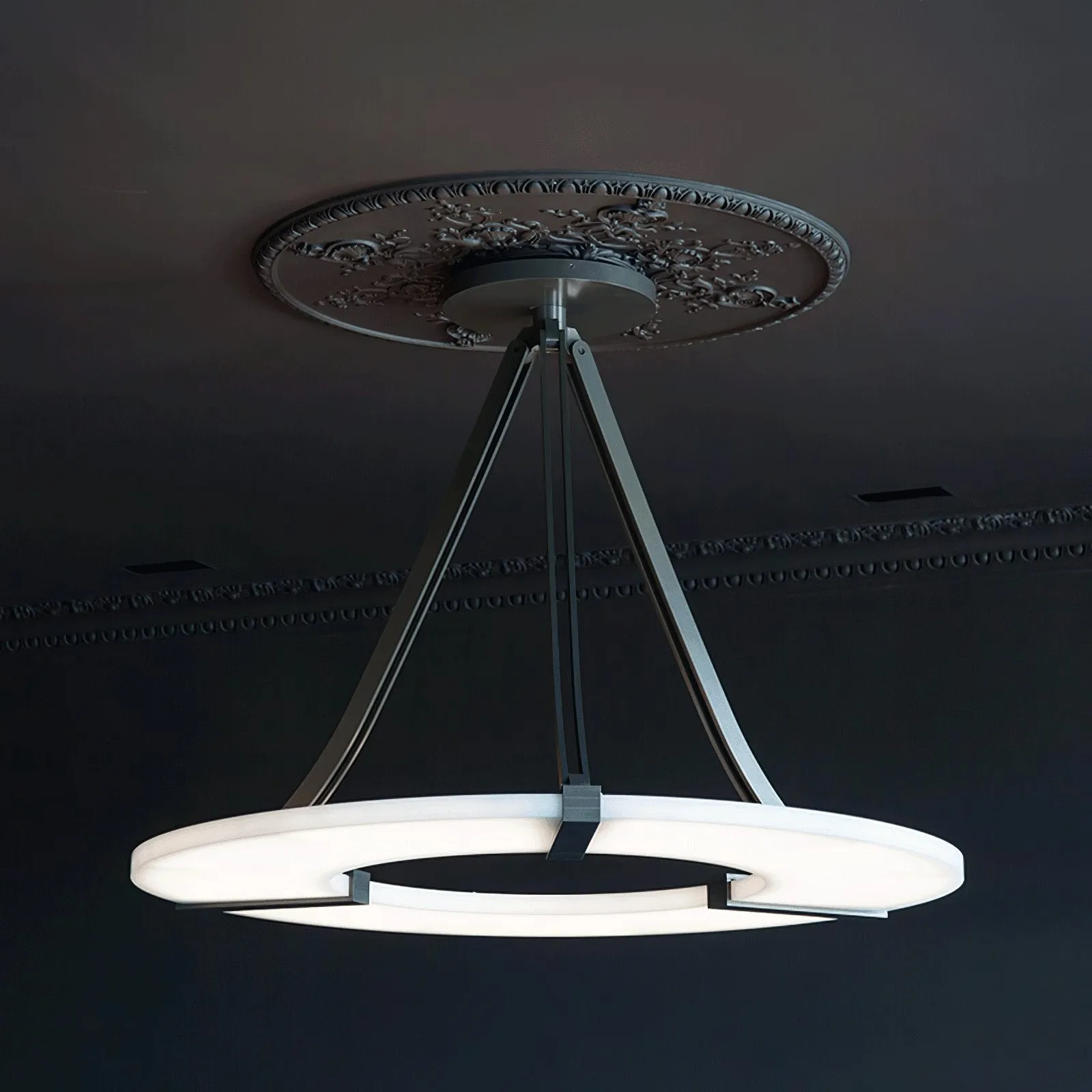 Alabaster Halo Pendant Light