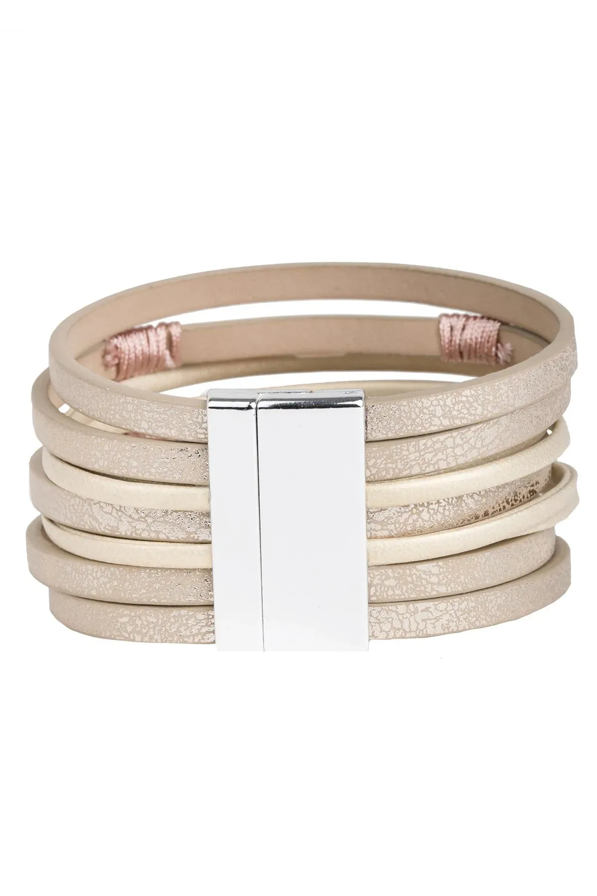 Allium Multi Layered Leather Bracelet