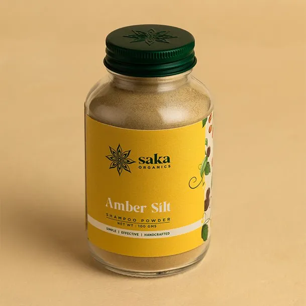 Amber Silt | Handmade Exfoliating Shampoo Powder (100gms)