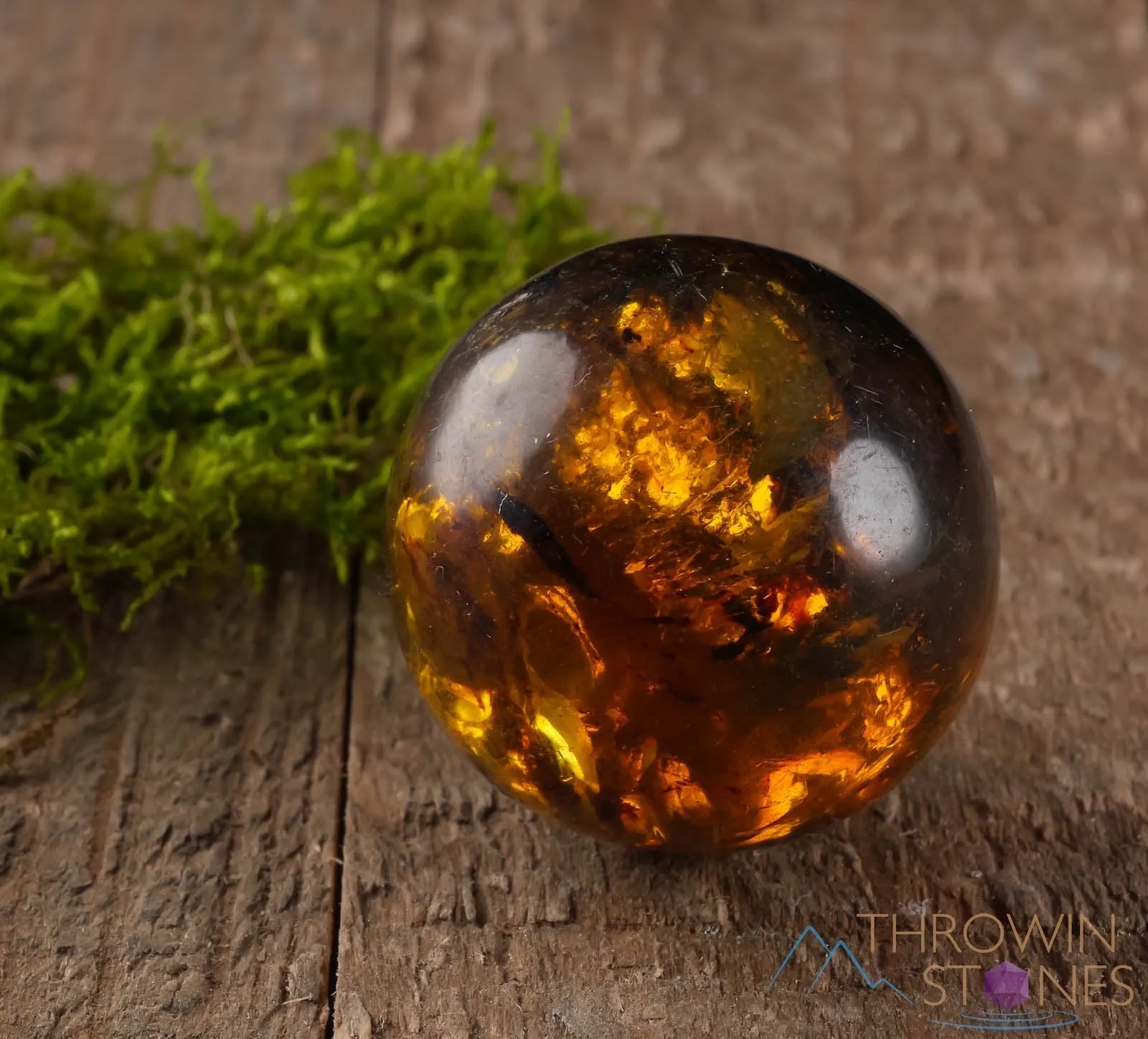 AMBER Sphere - Crystal Ball, Crystal Sphere, Housewarming Gift, Home Decor, E0356