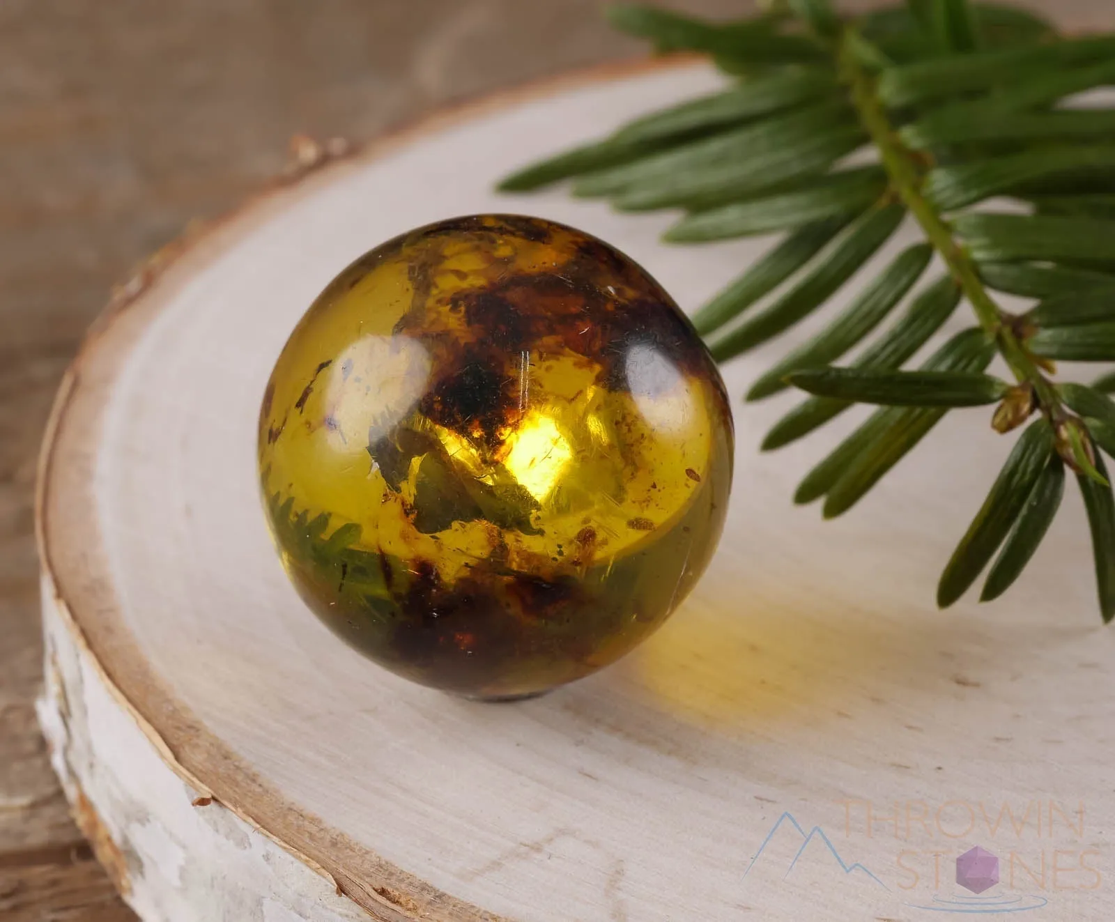 AMBER Sphere - Crystal Ball, Crystal Sphere, Housewarming Gift, Home Decor, E0356