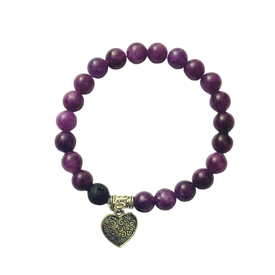 Amethyst Essential Oil Diffuser Elastic Bracelet