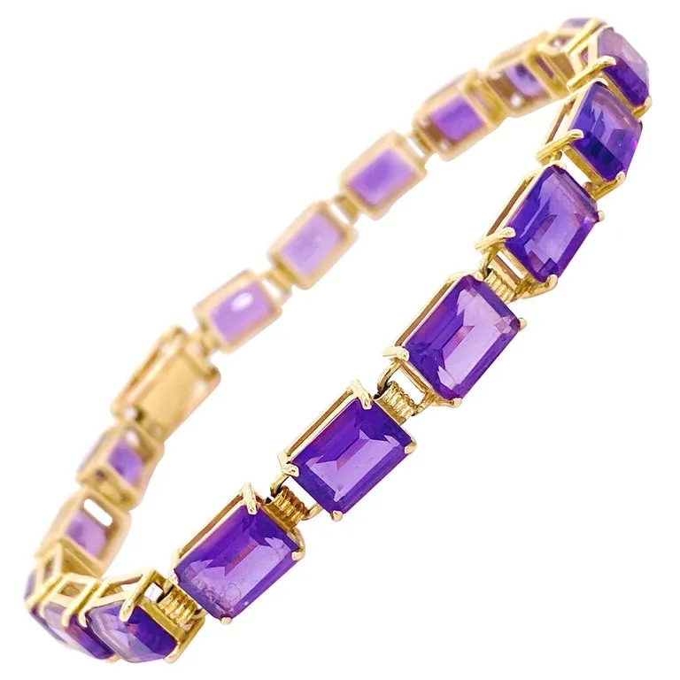 Amethyst Tennis Bracelet