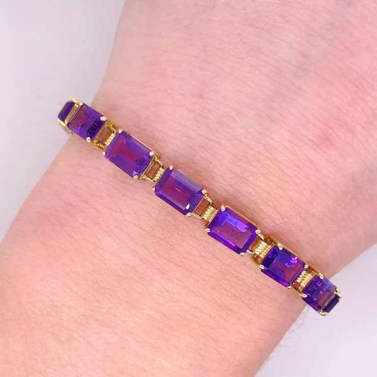 Amethyst Tennis Bracelet