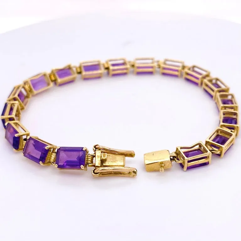 Amethyst Tennis Bracelet