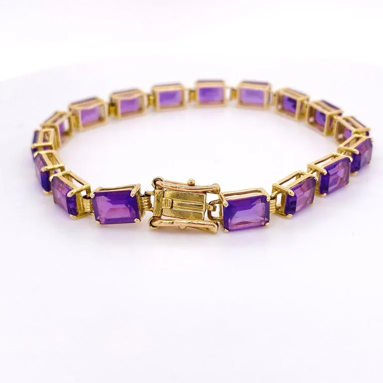 Amethyst Tennis Bracelet