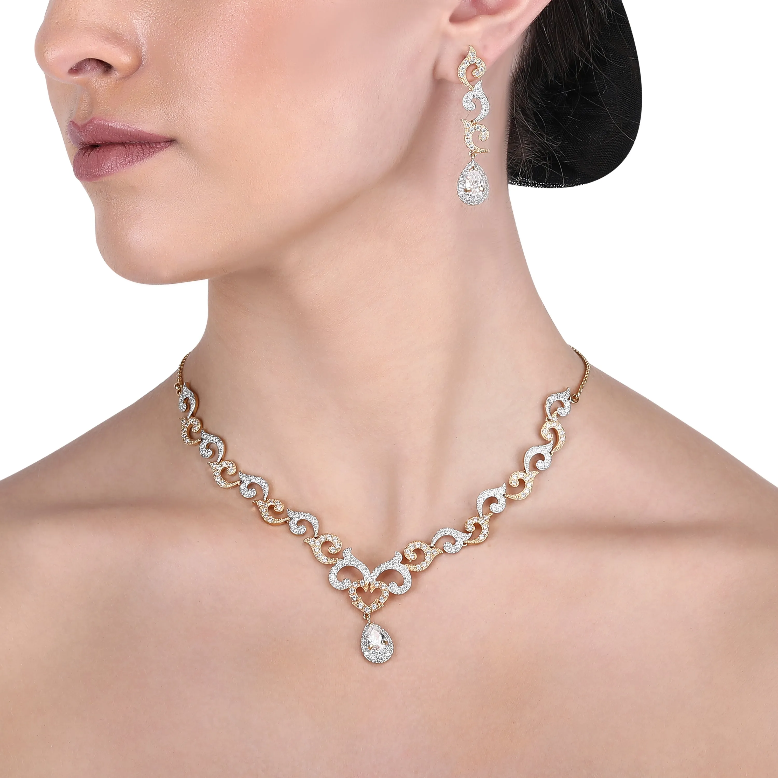 Anaya Zircon Necklace Set