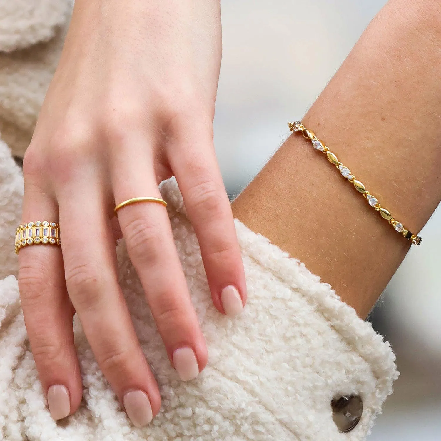 Beaded Tennis Bracelet