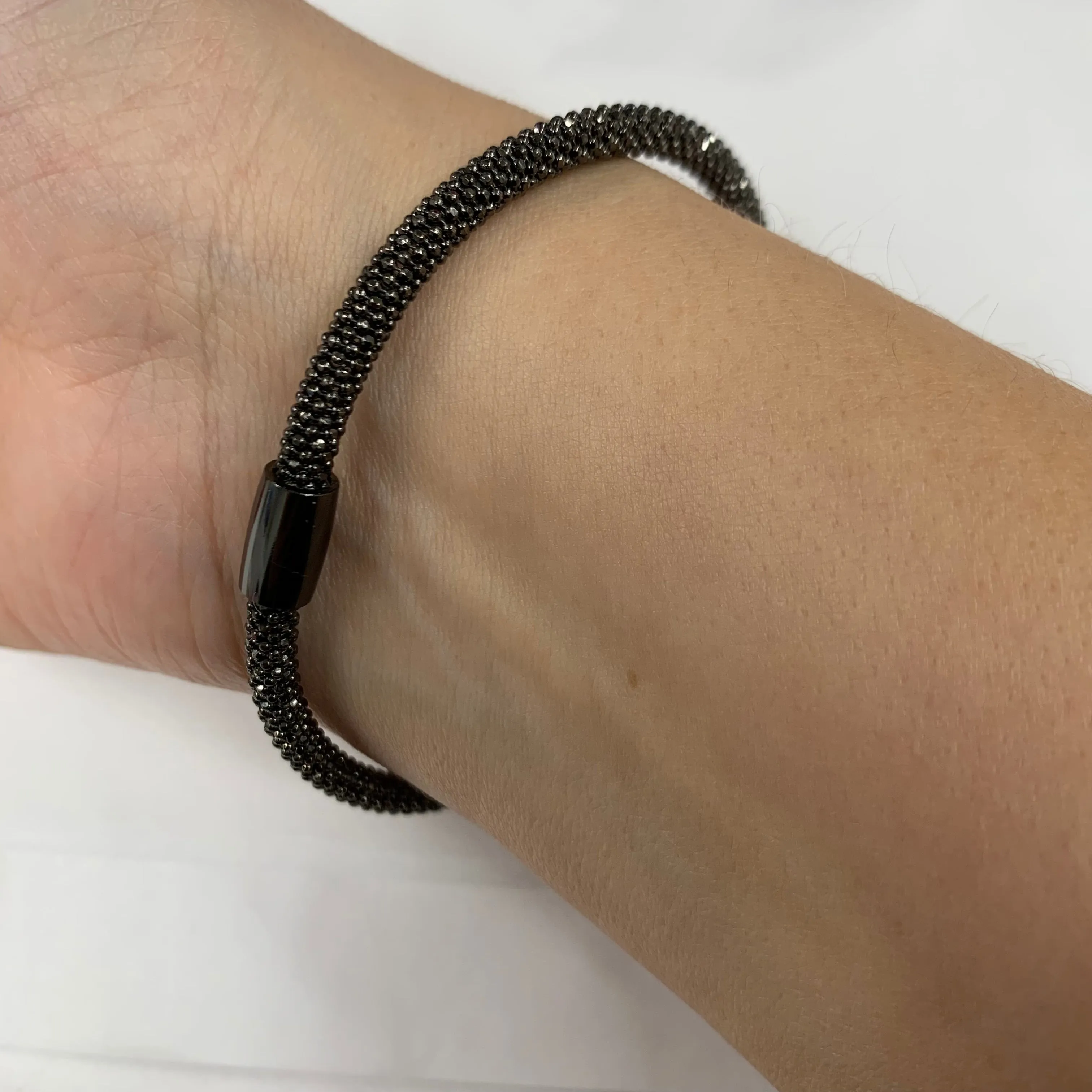 Black rhodium bracelet