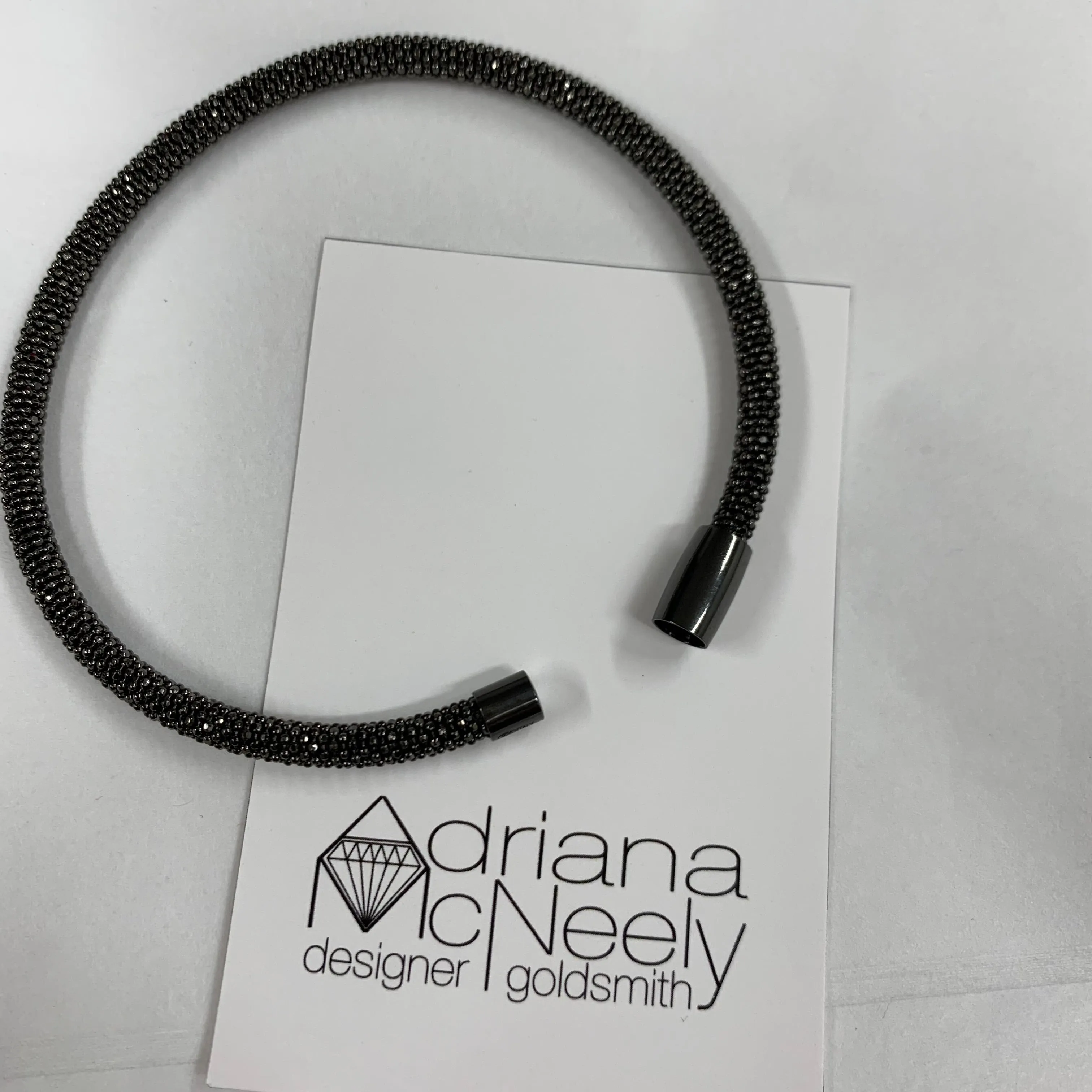 Black rhodium bracelet