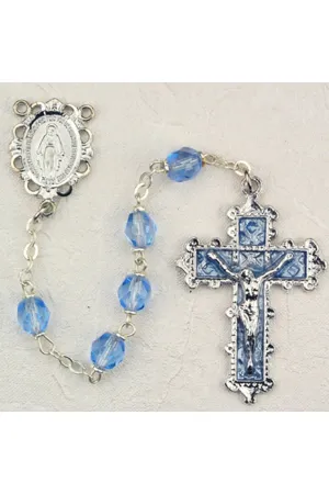 Blue Zircon Rosary - UZ879zrkf