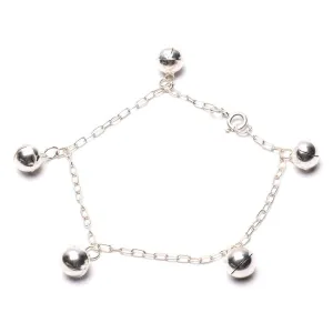 Bracelet with 5 Dangling Balls