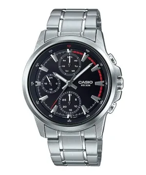 Casio Men's Standard Analog Silver Stainless Steel Band Watch MTPE317D-1A MTP-E317D-1A