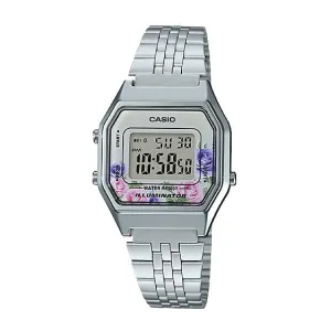 Casio Standard Digital Silver Stainless Steel Watch LA680WA-4C LA-680WA-4C