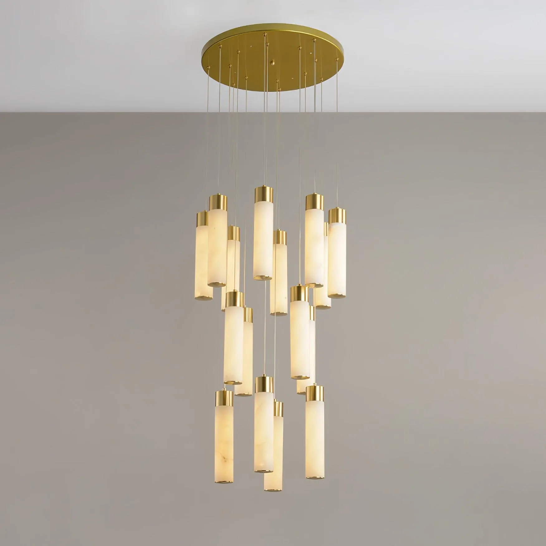 Celestial Alabaster Cascade Chandelier