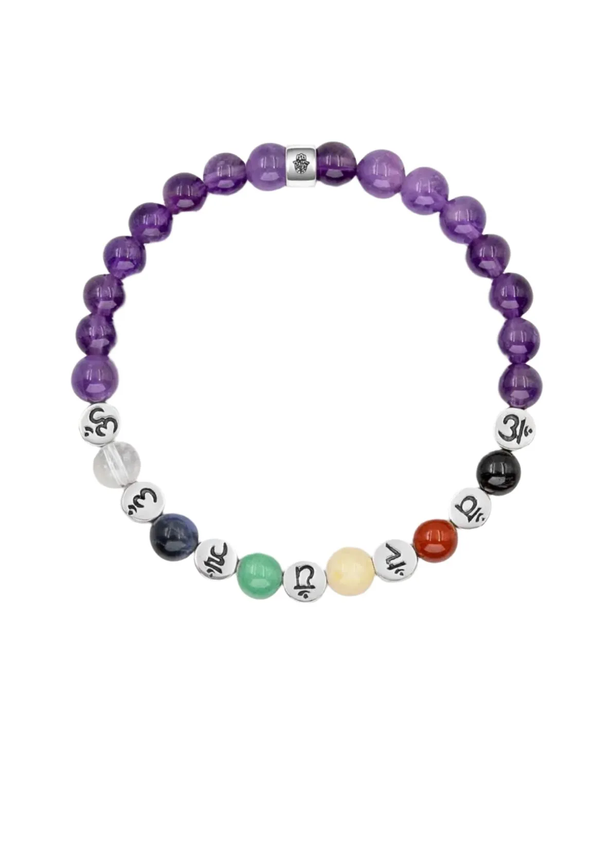 Chakra Amethyst Stone Bracelet