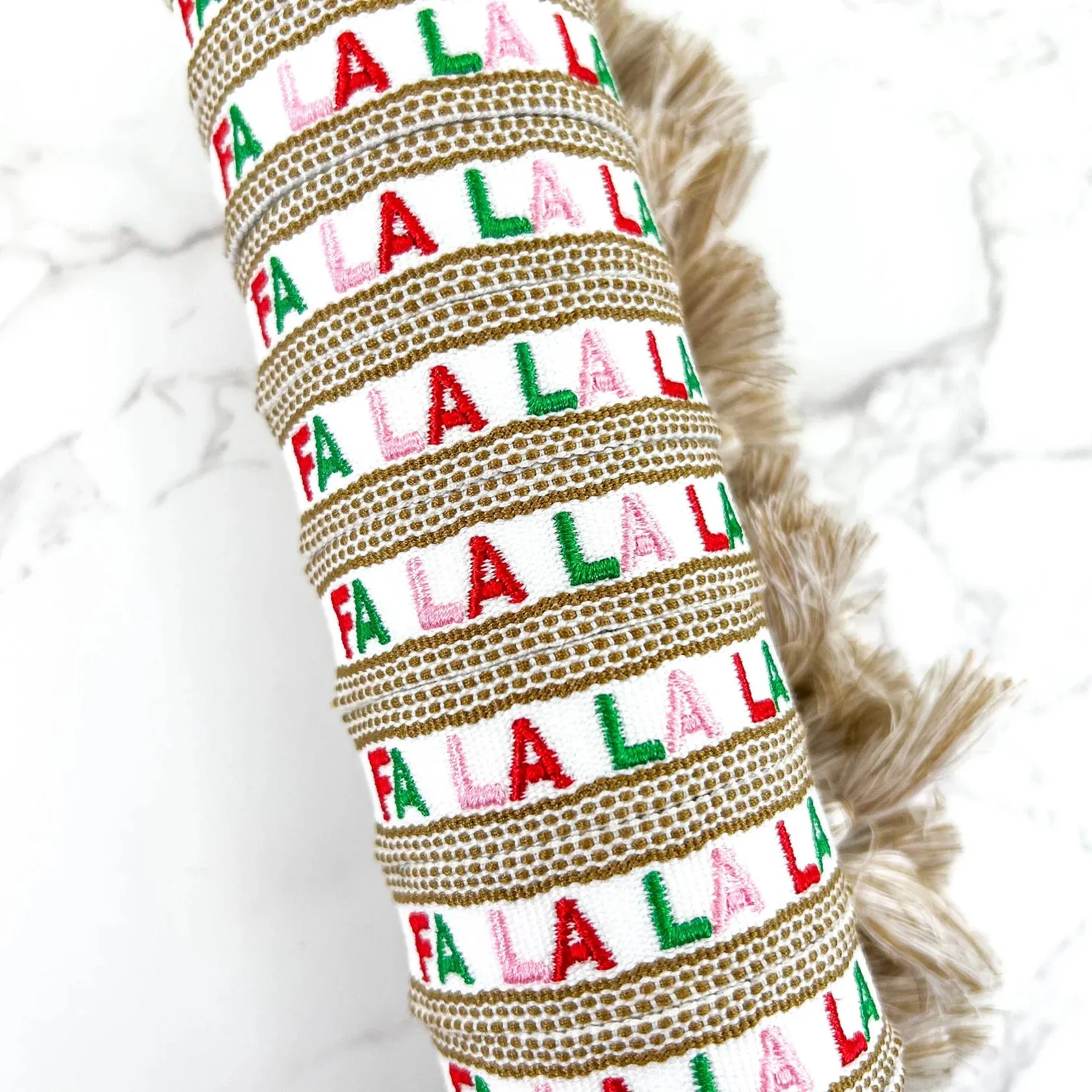 Christmas Embroidered Bracelets