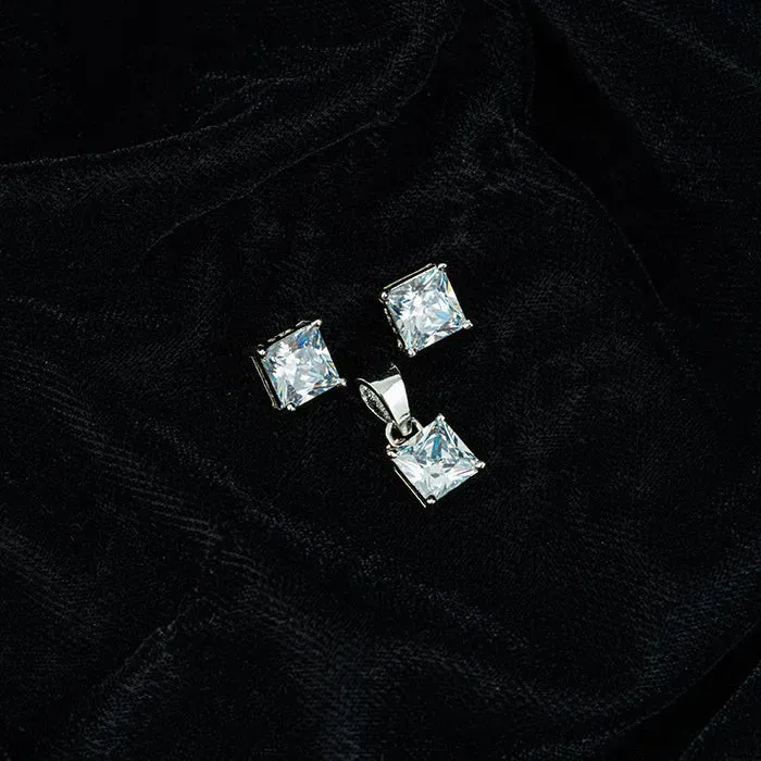 Classic Square Pendant set