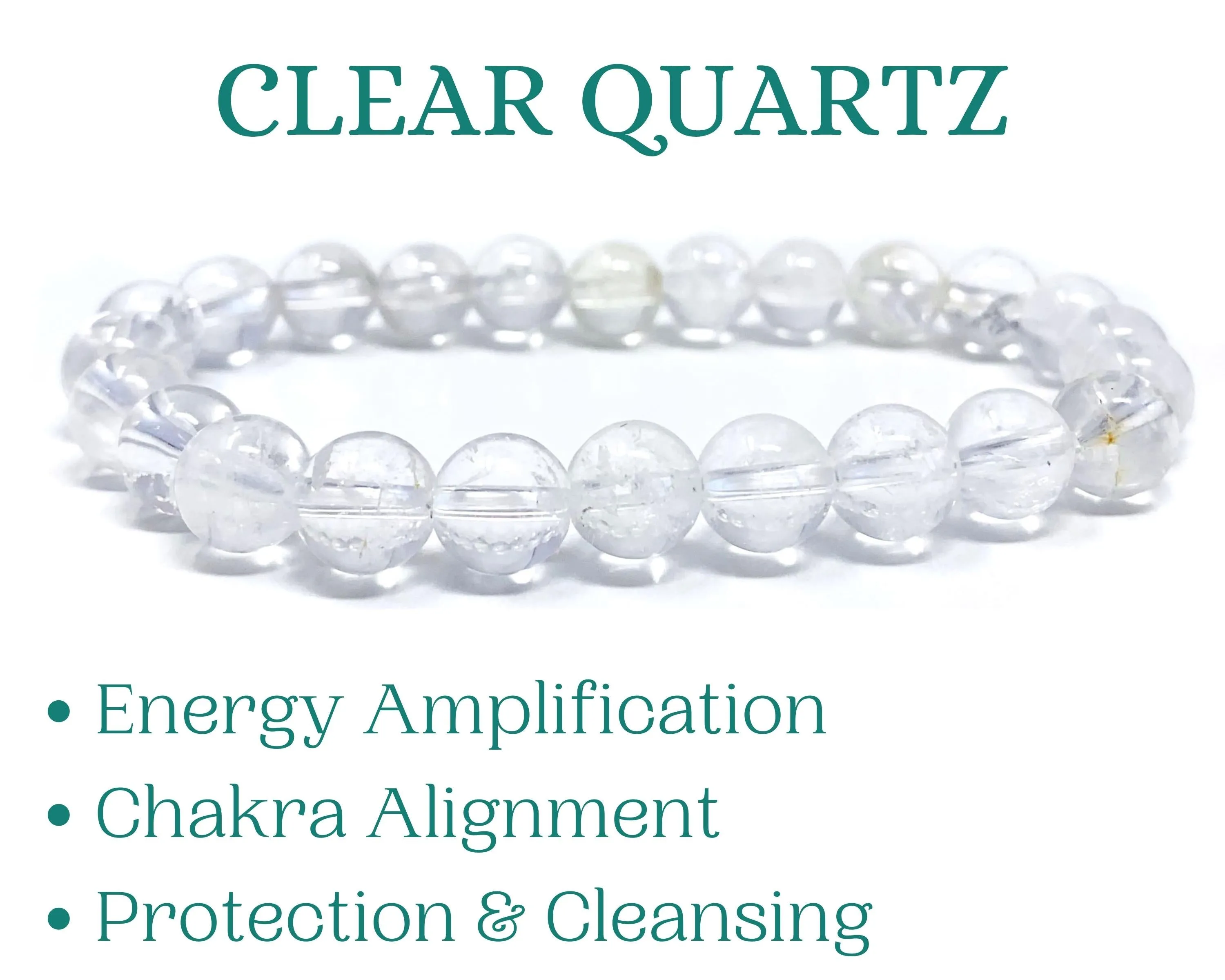 Clear Quartz Beaded Crystal Bracelet