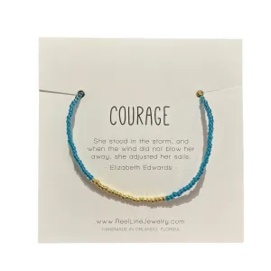 Courage - Mermaid Teal Gold