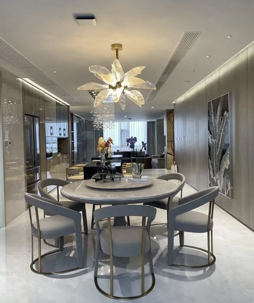 Creative Bionic Resin Leaves Chandelier for Living Room/Dining Room/Staircase