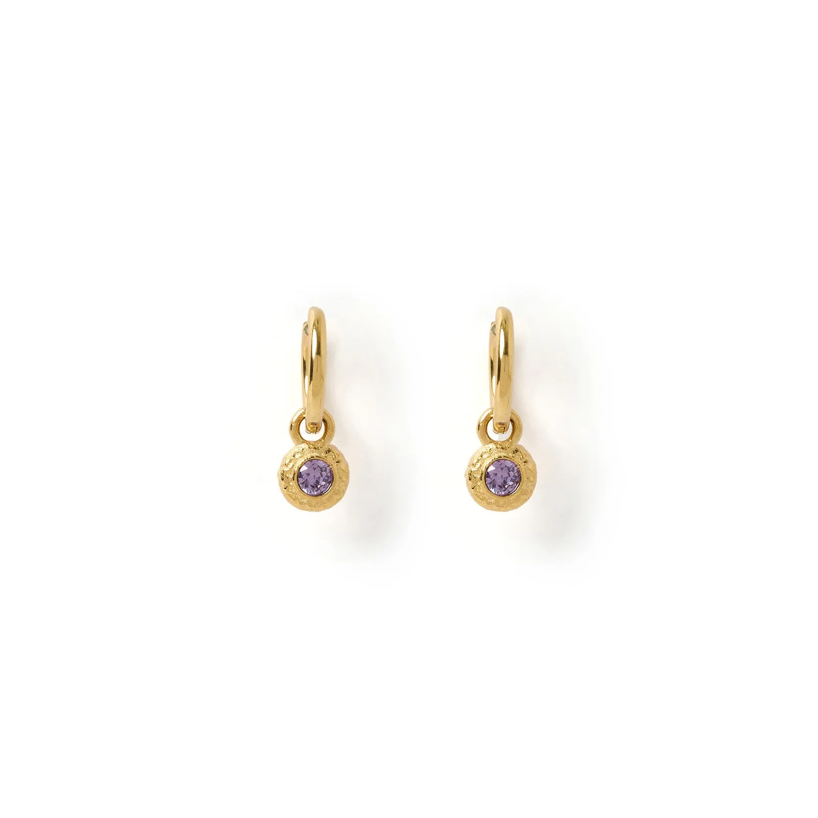 Crushed Birthstone Earrings