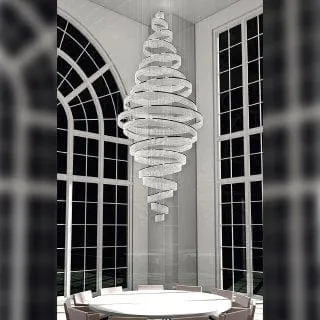 Crystal Imbrem Ring Chandelier