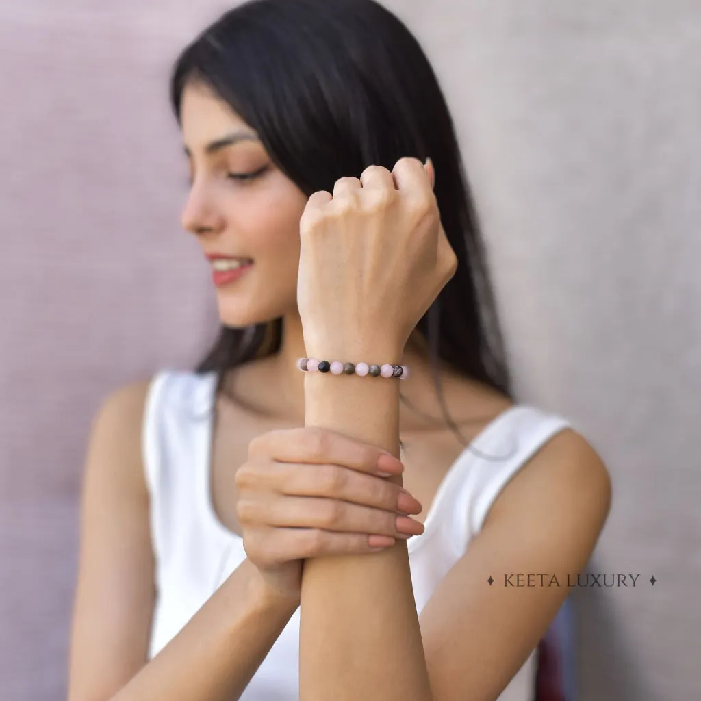 Dual love - Rose Quartz & Rhodonite Bracelet