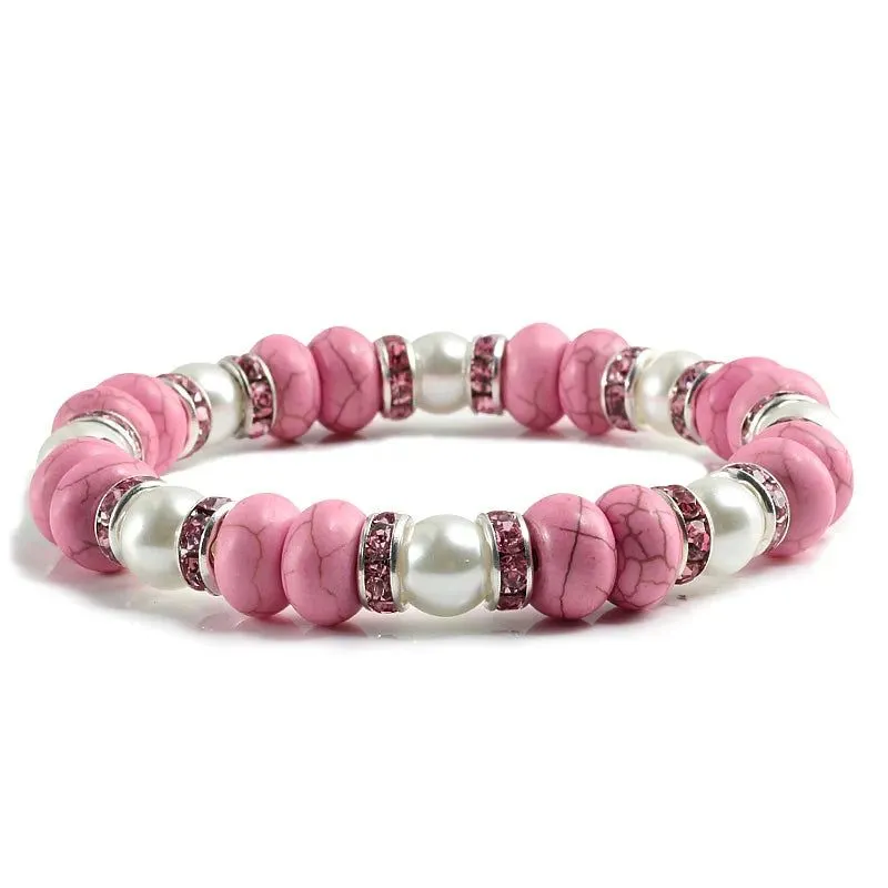 Elasticity Colorful Stone Bracelet