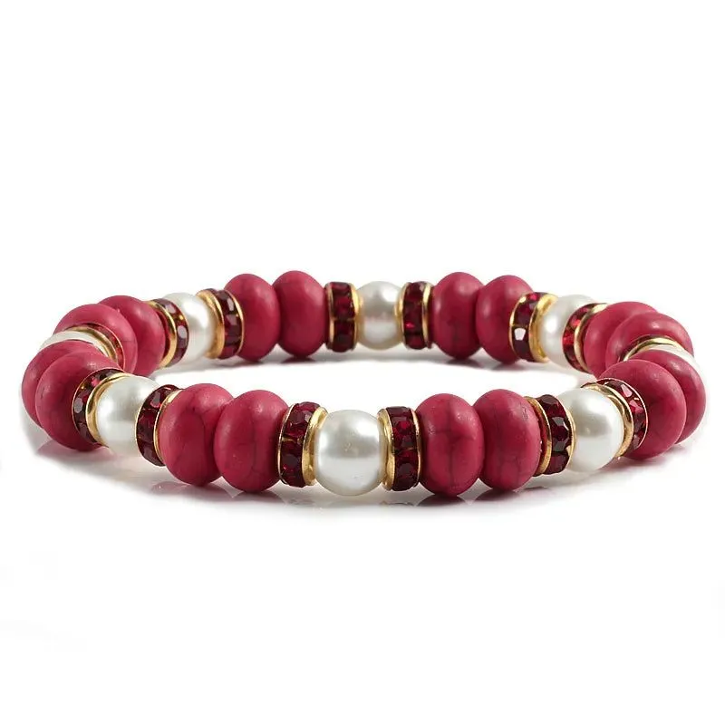 Elasticity Colorful Stone Bracelet