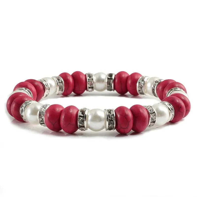 Elasticity Colorful Stone Bracelet