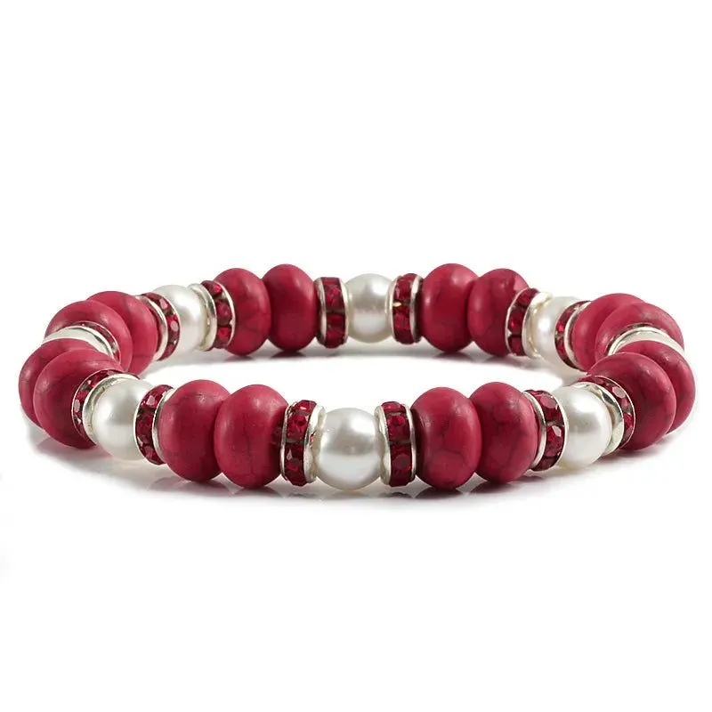 Elasticity Colorful Stone Bracelet