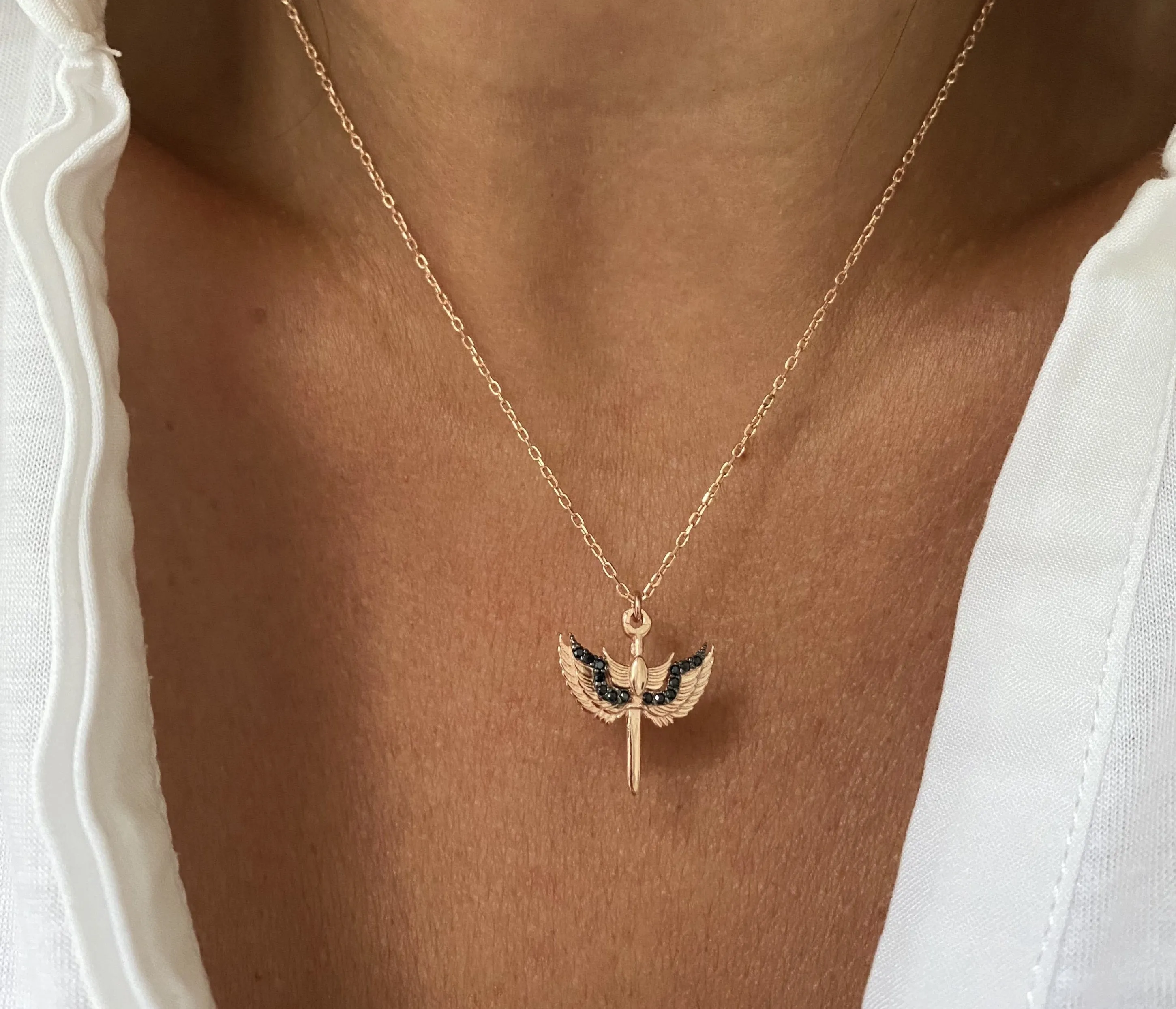 Figurine Necklaces - Pave stones