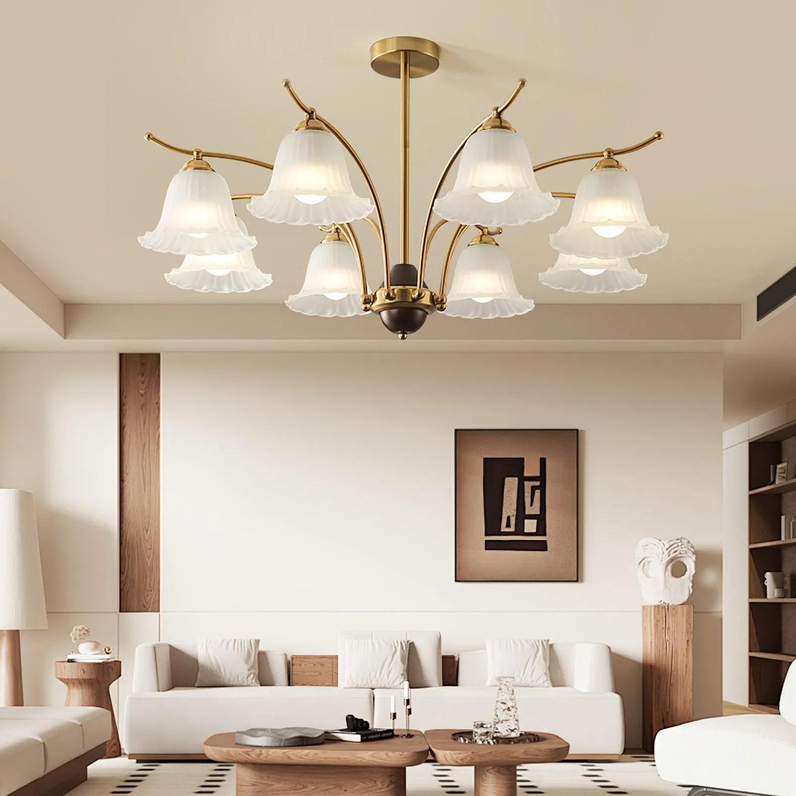 Flora Brass Chandelier