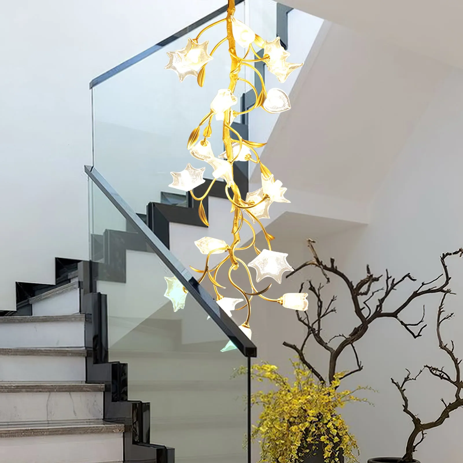 Flower Craftsman Chandelier