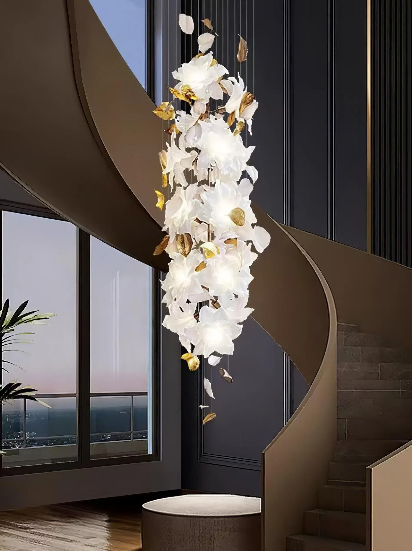 Flying Flowers Fluttering Chandelier