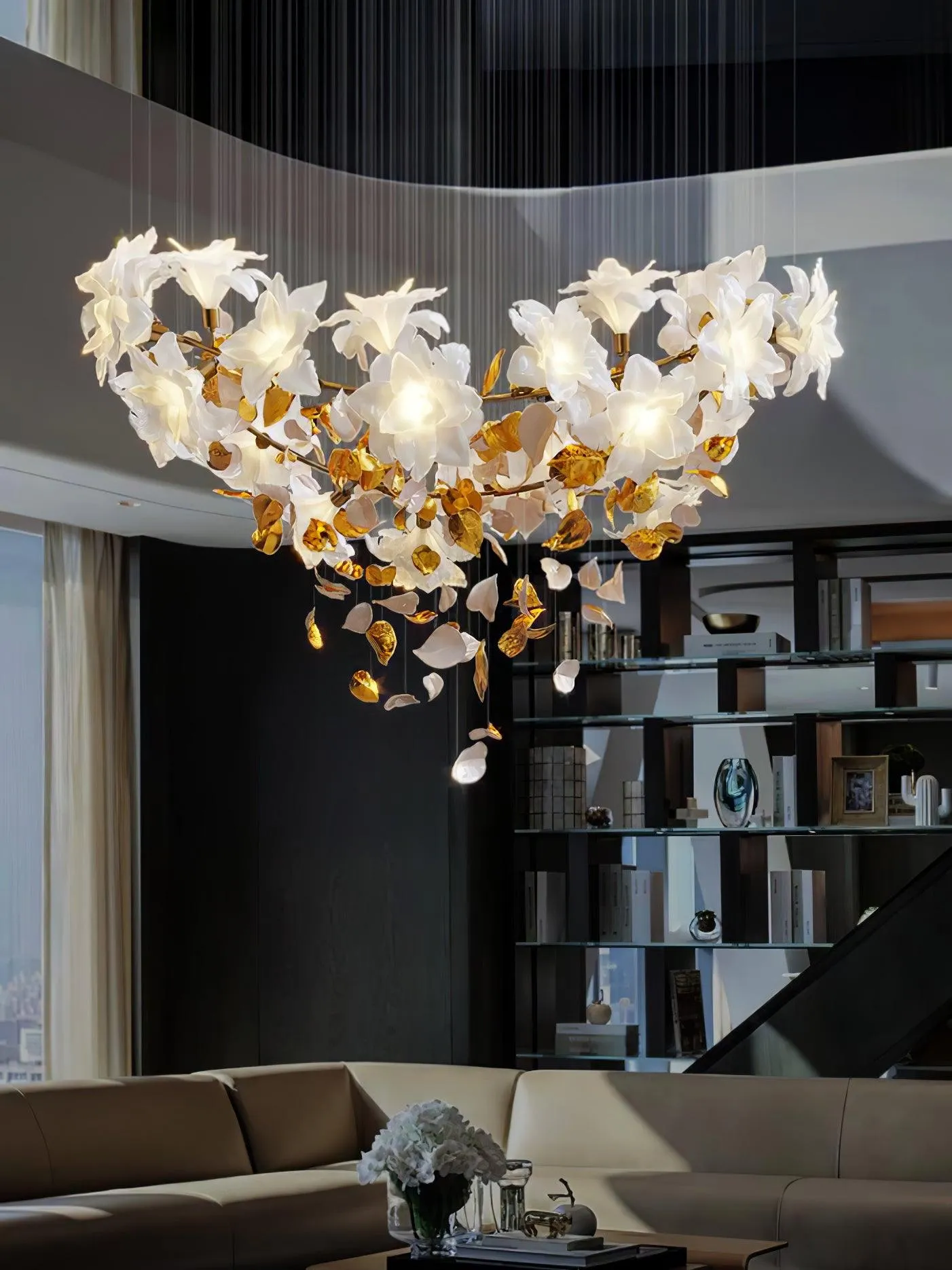 Flying Flowers Fluttering Chandelier