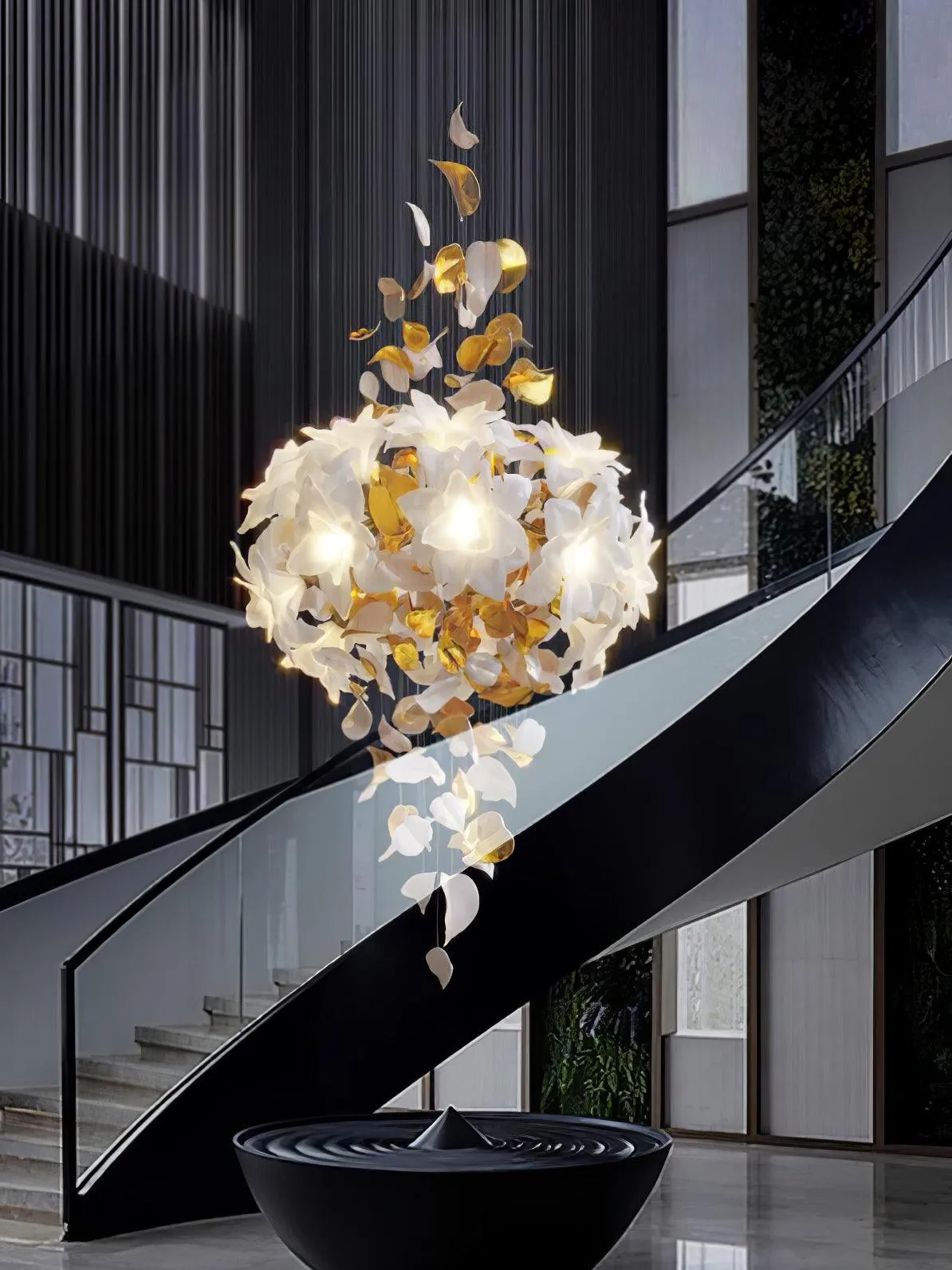 Flying Flowers Fluttering Chandelier