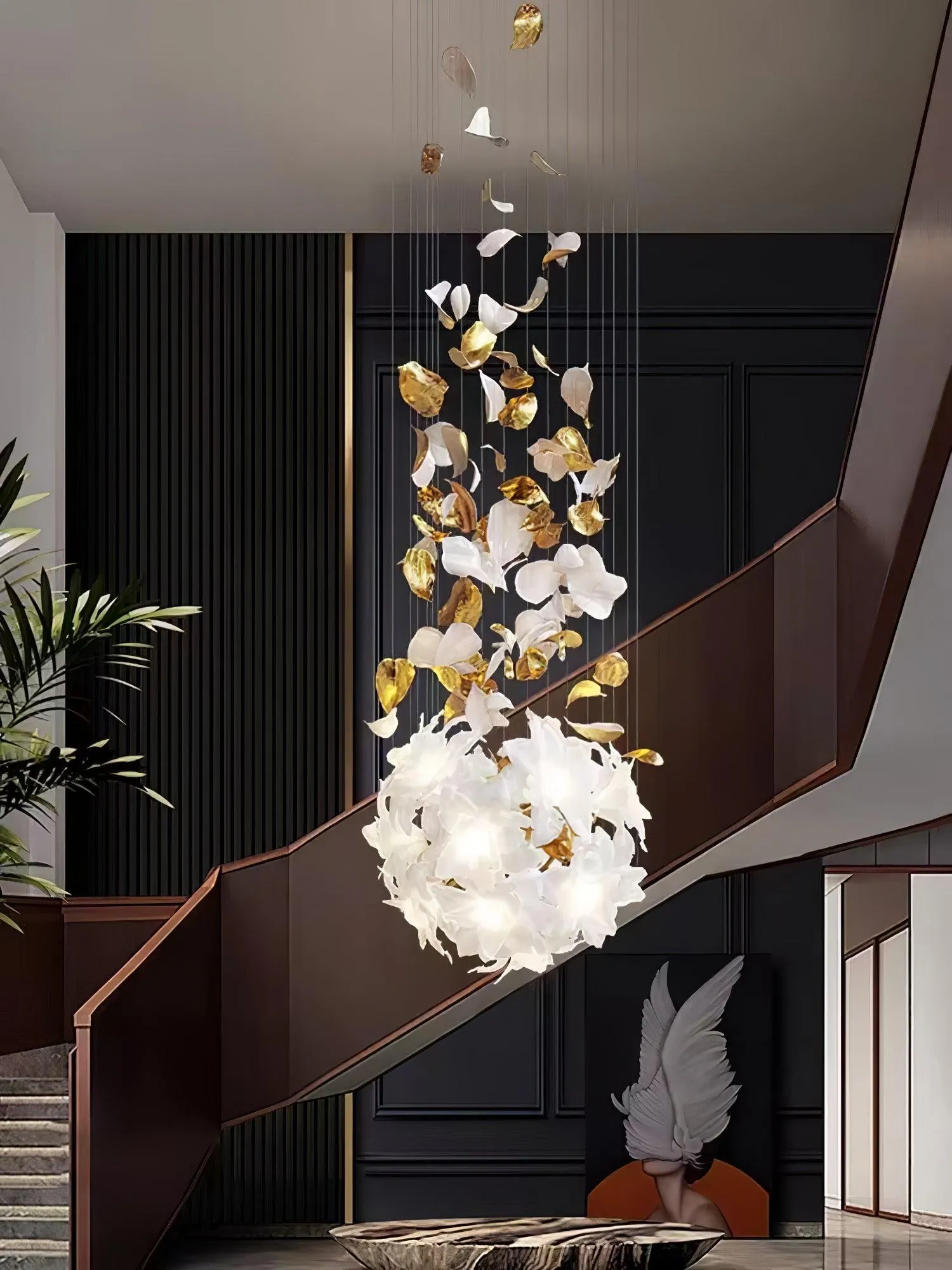 Flying Flowers Fluttering Chandelier