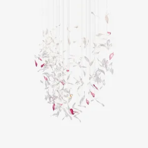 Flying Glass Feather Chandelier