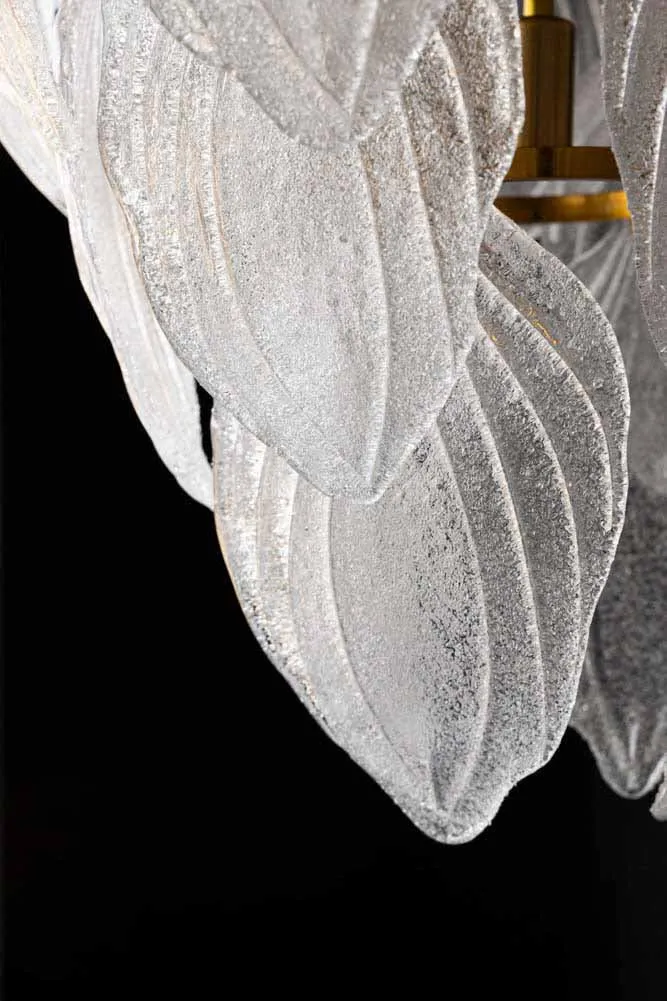 Frosted Leaves Chandelier