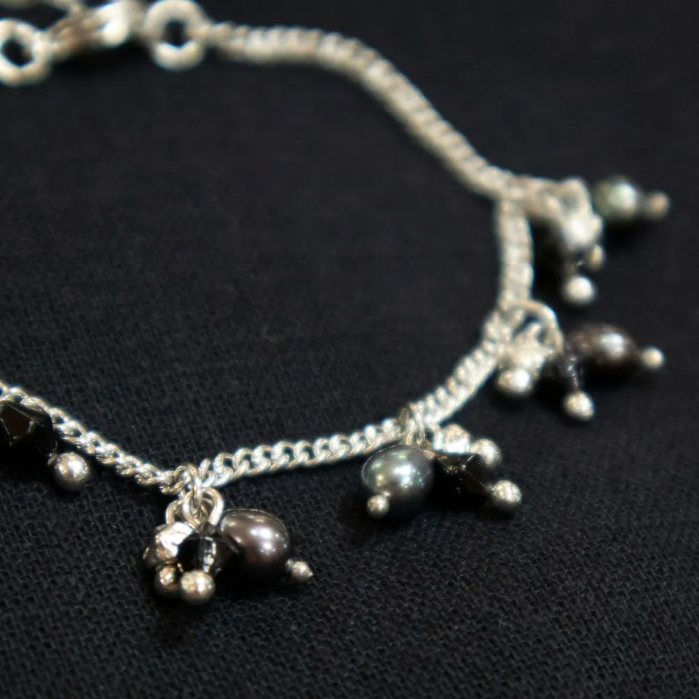 Gracie Beaded Bracelet - Silver