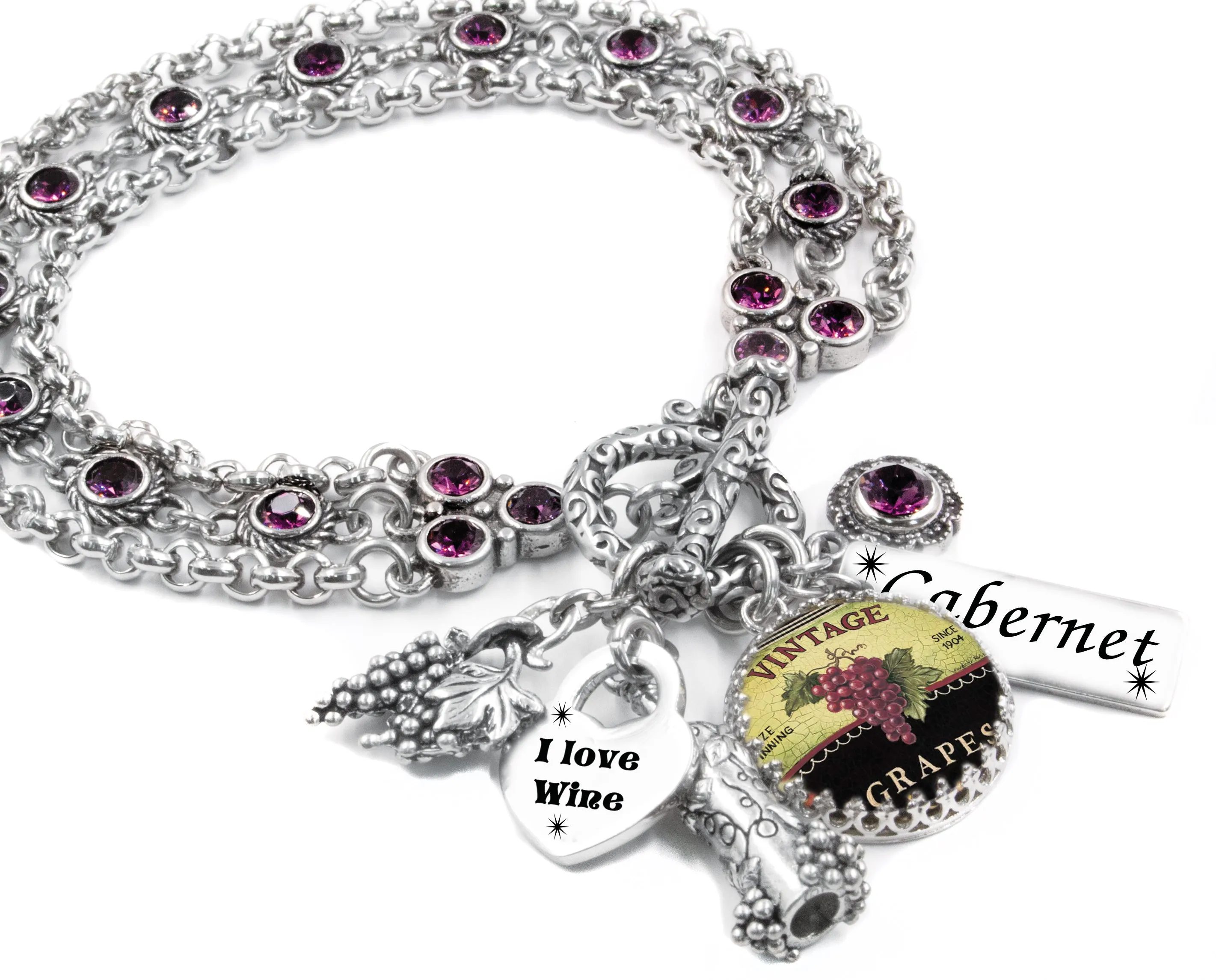 Grapes Charm Bracelet